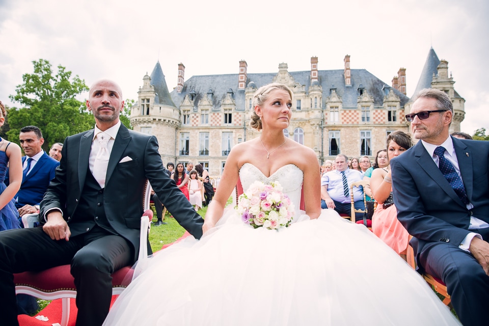 Emotion lors de la cérémonie de mariage