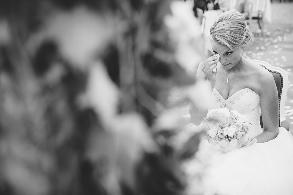 Emotion de la mariée
