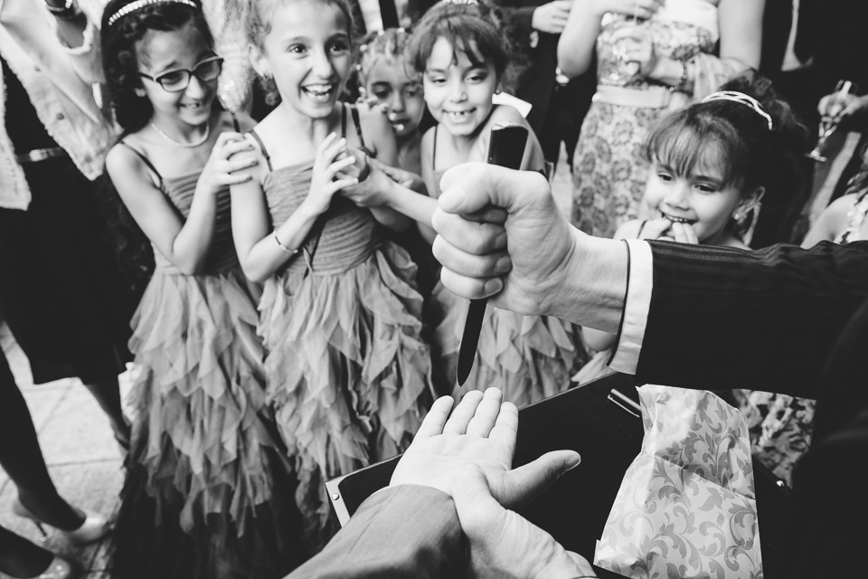 Magicien lors d'un mariage