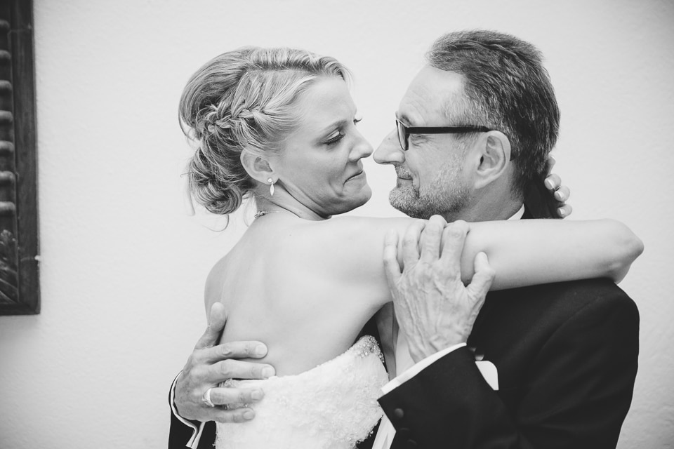 Mariée et son père